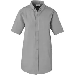 Mens Short Sleeve Nottingham Shirt Grey Front
